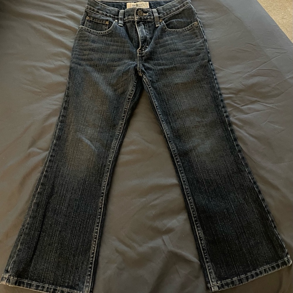 Urban Pipeline boys denim jeans size 8 regular with adjustable waist.